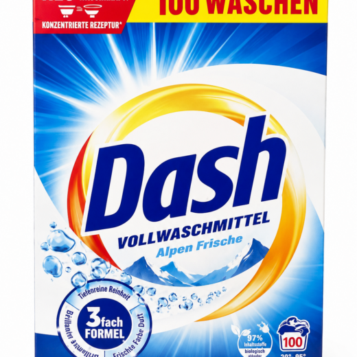 Dash Vollwaschmittel Alpen Frische – proszek do prania 100 prań